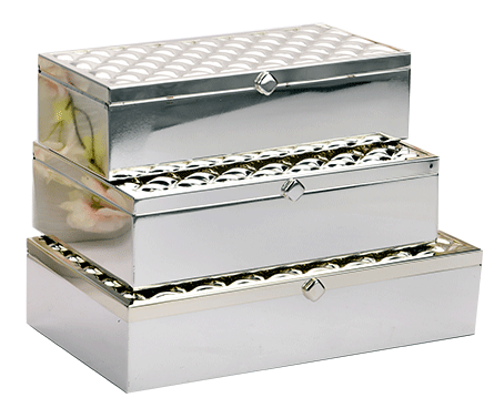 Modern design silver box