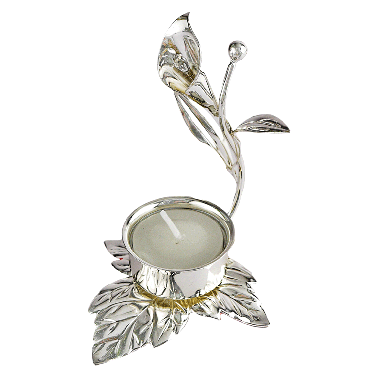 Tulip Silver-Plated Candle Stand