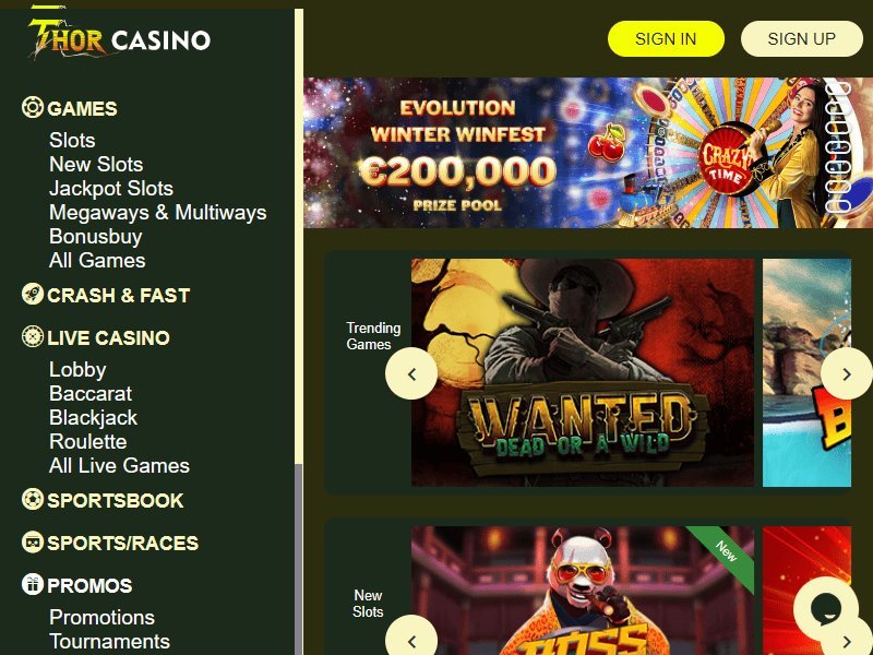 Thor casino online à France